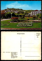 PORTUGAL COR 25802 - CASTELO BRANCO - Jardlm Municipal E Paço Episcopal Ao Fundo Castelo. - Castelo Branco