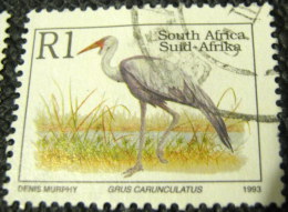 South Africa 1993 Bird Grus Carunculatus 1R - Used - Gebruikt