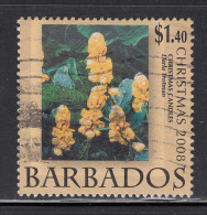 Barbados Used Scott #1146 $1.40 Christmas Candles By Darla Trotman - Christmas - Barbados (1966-...)