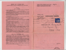 Convocation Du Service Central Des Examens Du Baccalauréat - Université De Paris - 1938 - Diploma & School Reports