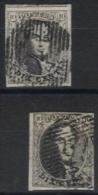 Belgique - N135a - Médaillon N°10  2 Exemplaires Margés + Voisins P4 Et P73 - 1858-1862 Medaillen (9/12)