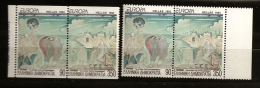 Grèce Hellas 1993 N° 1817 / 20 ** Europa, Tableau, Constantinos Parthénis, Communication, Nu, Sexe, Seins, Europe - Unused Stamps