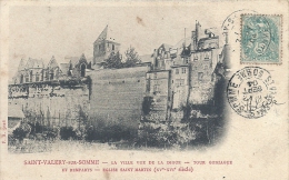 PICARDIE - 80 - SOMME - SAINT VALERY SUR SOMME - La Ville Vue De La Digue - Tour Gonzague - Saint Valery Sur Somme