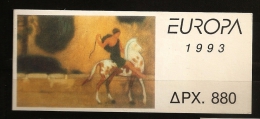 Grèce Hellas 1993 N° Carnet 1819 ** Europa, Tableau, Constantinos Parthénis, Communication, Nu, Sexe, Seins, Cheval - Unused Stamps