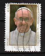 Italia ° -X- Anno 2013 - Unif. 3444.  Papa Francesco. - 2011-20: Used