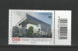 Österreich  2011  Mi.Nr. 2968 , ÖBB - Wien Westbahnhof  - Postfrisch / Mint / MNH / (**) - Neufs