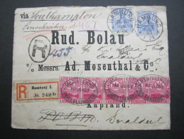 1903, Registeed Letter From Germany To Port Elisabeth, Send After  , Rare Cover - Cape Of Good Hope (1853-1904)