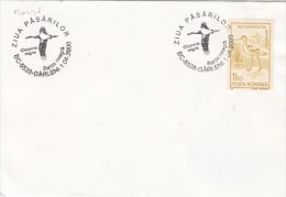 BIRDS, BLACK STORK, SPECIAL POSTMARK ON COVER, 2000, ROMANIA - Storchenvögel