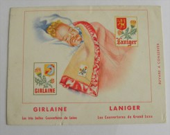 Buvard Couverture De Laine GIRLAINE Couvertues Grand Luxe LANIGER - Enfant Bébé Sommeil - Vestiario & Tessile