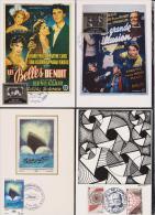 FRANCE    4  CARTES   ARTS  CINEMA  Réf  5193 - Collections, Lots & Séries