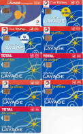 9 Cartes De Lavage (bon état) - Car-wash