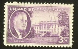 ROOSEVELT AND HYDE PARK ENTRANCE FRANKLIN DELANOR ROOSEVELT ISSUE Rotary Press Printing - Perf. 11 X 10 ½ - Gebruikt