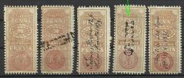 FINNLAND FINLAND Ca 1865-1875  Revenue Tax Stamps Steuermarken O - Dienstzegels