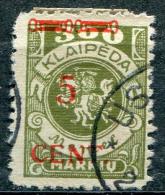 MEMEL - N° 174 - OBL - SUP - Memelgebiet 1923