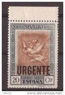 ES530-LAB015TU.España Spain.Urgente. ALEGORIAS DE GOYA  AEREA 1930 (Ed 530**) Sin Clarnela LUJO BORDE DE HOJA - Eilbriefmarken