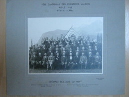 Grande Photo Suisse - Schweiz - Fête Cantonnale Des Chanteurs Vaudois - Aigle 1929 - Chorale Les Amis Du Pont - Aigle