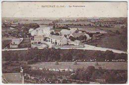 44. SAVENAY. LE PONTEREAU.cachet LIEU DE DESTINATION ENVAHI TOURS 1914. En Direction De MONTHERME. GUERRE 1914.1918 - Savenay