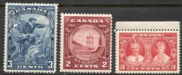 Canada 1934-1935 - 3 X Fresh HM Issues SG332, 334 & 337 Cat £13.25 As HM SG2018 - See Description Below - Neufs