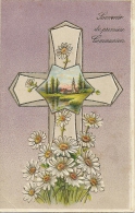 SOUVENIR PREMIERE COMMUNION    CARTE EN RELIEF   BELLE CARTE - Communion