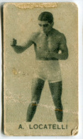 FIGURINA PUGILE A. LOCATELLI BOXING BOXE PUGILATO SPORT - Autres & Non Classés