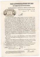 75 PARIS TARIF COURRIER 1830 Manufacture De CAPSULES Ou AMORCES Fulminantes TR TREMBLOT -   B11 - Imprimerie & Papeterie