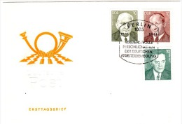 HC-L26 - ALLEMAGNE ORIENTALE FDC Personnalités 1982 - 1981-1990