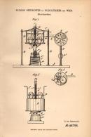 Original Patentschrift - R. Reithoffer In Rudolfsheim B. Wien , 1888 , Eierkocher , Ei , Eier , Hühner !!! - Eieren