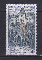 FRANCE N° 1579 60C GRIS BLEU BLEU ET BRUN JEANNE D'ARC PARAOBLITERES SIGNE CALVES - Gebruikt