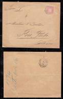Brazil 1894 Cover Cabecinha Rio To RIO PRETO With Letter Inside - Lettres & Documents