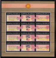 Marshall Islands MNH Scott #148a Minisheet Of 4 Strips Of 3 22c US Constitution Bicentennial - Marshall Islands