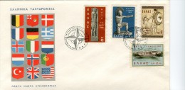 Greece- Greek First Day Cover FDC- "N.A.T.O." Issue -3.5.1962 - FDC