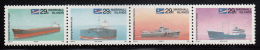 Marshall Islands MNH Scott #417a Strip Of 4 29c Ships - Bulk Cargo Ship, Tanker, Patrol Boat, Freighter - Marshallinseln