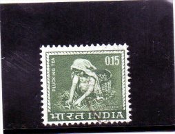 1965 India - Raccolto Del The - Unused Stamps