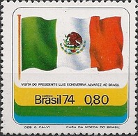 BRAZIL - VISIT OF PRESIDENT LUIS ECHEVERRIA ALVARES OF MEXICO 1974 - MNH - Unused Stamps