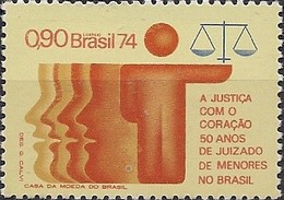 BRAZIL - JUVENILE COURT OF BRAZIL, 50th ANNIVERSARY 1974 - MNH - Unused Stamps