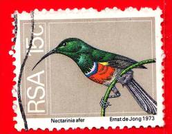 RSA - SUD AFRICA - 1974 - Uccelli - Birds - Oiseaux - Nectariania Afer - 15 - Used Stamps