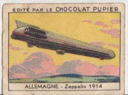 Image Chocolat Pupier 68 X 52 Mm Europe - Germany - Allemagne - Zeppelin 1914 - Luchtschepen