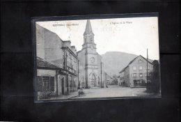 67 ROTHAU L'église Et La Place      Bieres PRIEUR               CARTE RARE        D599 - Rothau