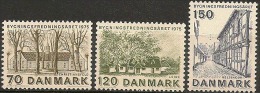 Denmark 1975. Buildings. Michel 592-94 MNH. - Unused Stamps