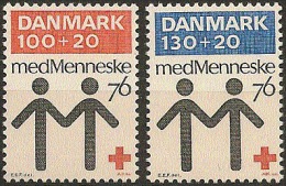 Denmark 1976. Red Cross.  Michel 615-16 MNH. - Neufs