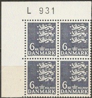 Denmark 1976. Coat Of Arms.  Michel 625, Plate-block MNH. - Neufs