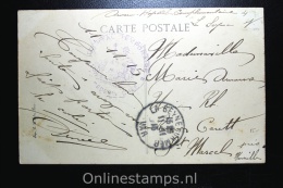 France: Card Postale, Hospital Temporaire Mederin Ches, La Seyne Sur Mer, 1915,Dardanelles, Bouvet - Covers & Documents