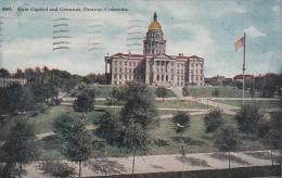 Colorado Denver State Capitol And Grounds 1917 - Denver