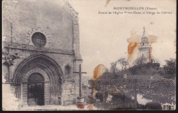 CPA - (86) Montmorillon - Entrée De L'église Notre Dame Et Vierge Du Chateau (defauts) - Montmorillon