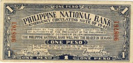 BILLET # PHILIPPINES # 1941 # UN PESO # PICK 89 # CIRCULE # - Philippines