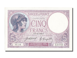 Billet, France, 5 Francs, 5 F 1917-1940 ''Violet'', 1920, 1920-12-06, SUP+ - 5 F 1917-1940 ''Violet''