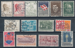 Danemark Petit Lot De 14 Timbres Divers 1969/70 - Collezioni