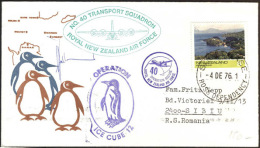 NEW SEALAND  - AIR FORCE Transport - OPERATION ICE CUBE - SCOTT  BASE   - 1976 - Bases Antarctiques