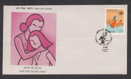 INDIA, 1990,   FDC,  Care For The Girl Child, SAARC,  Bombay Cancellation - Cartas & Documentos