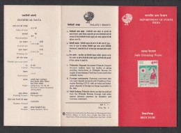 INDIA, 1990, Safe Drinking Water,  Folder - Covers & Documents